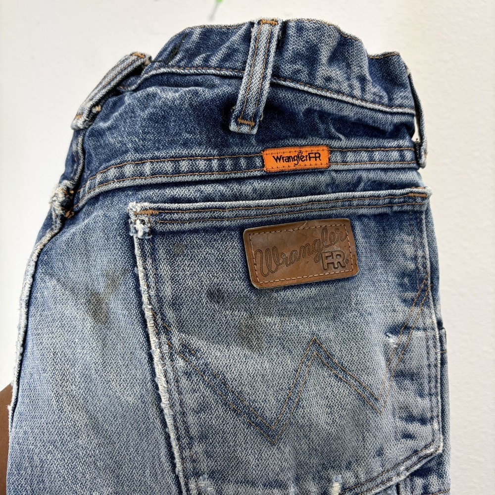 Wrangler FR Jeans Men 34x32 Blue Flame Resistant CAT2 Workwear Regular Fair